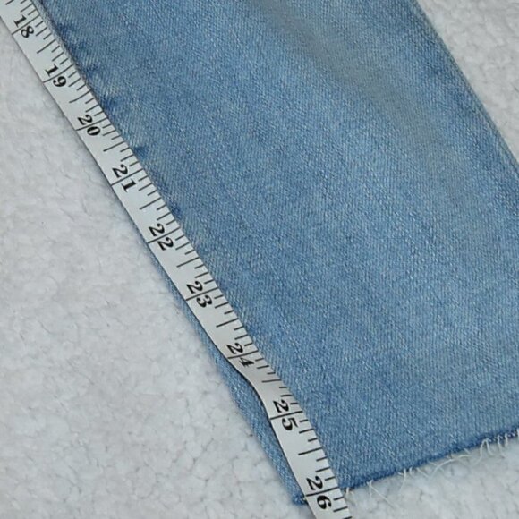 L'Agence Raw Hem High Waist Jeans Light Blue Size 25 - Picture 8 of 14